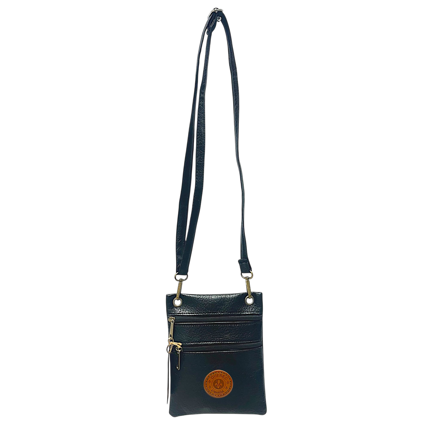 Quebec Vegan Leather Neck Wallet - Crossbody (17x20cm)