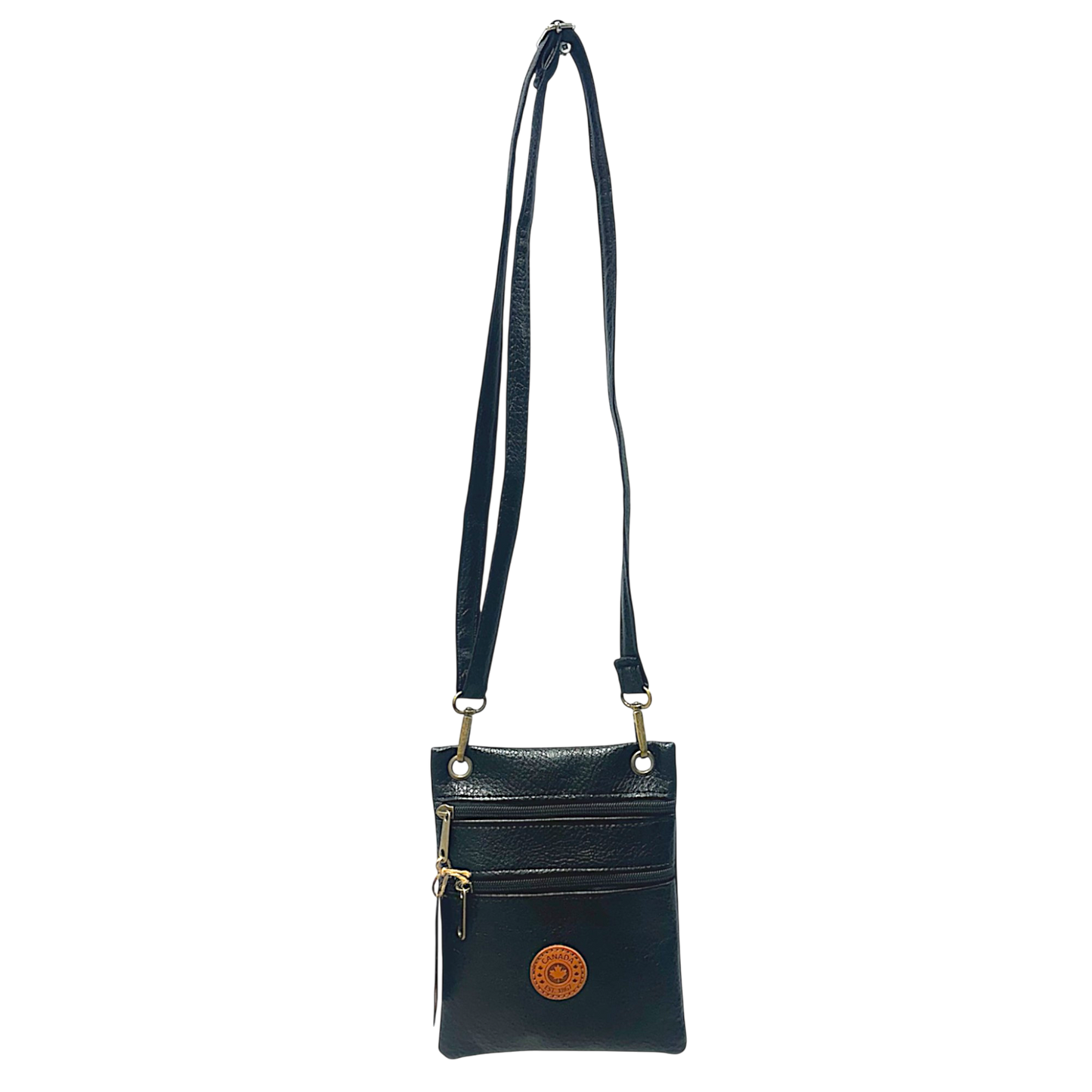 Canada Vegan Leather Neck Wallet - Crossbody (17cm x 20cm)