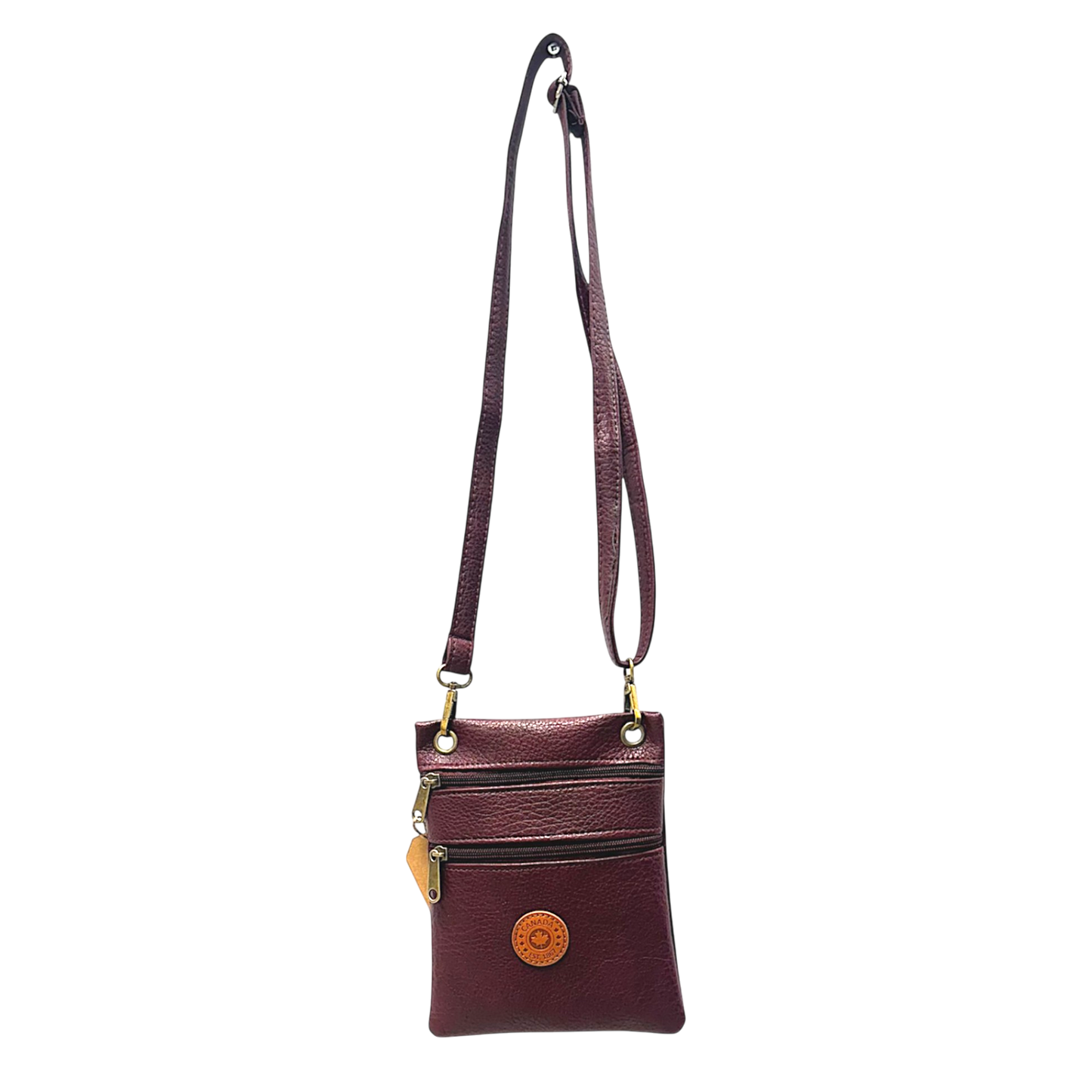 Canada Vegan Leather Neck Wallet - Crossbody (17cm x 20cm)