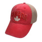 Canada Baseball Hat - Washed Cotton Meshback Tone-on-Tone