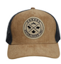 Canada Meshback Hat with Velvet Fabric with Circle 3D Patch