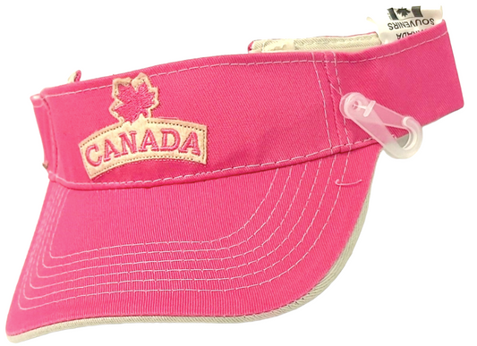 Canada Cotton Visor - Felt ML Embroidery on Centre