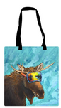 Licensed Canvas Tote Bag - ARW - Moose Reflection