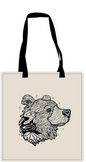 Licensed Canvas Tote Bag - ARW - On my Mind, Bear