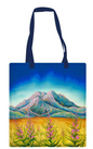 Licensed Canvas Tote Bag - ARW - Sunlit Mountain Blooms