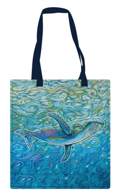 Licensed Canvas Tote Bag - ARW - Through the Motion, Whale