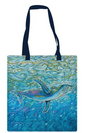 Licensed Canvas Tote Bag - ARW - Through the Motion, Whale