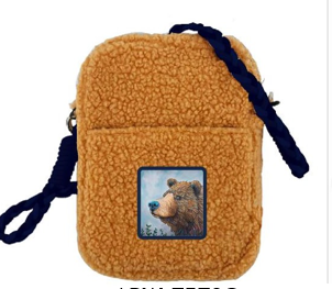 Licensed Sherpa Plush Crossbody - ARW - Bear on Guard