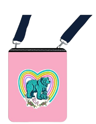 Licensed Canvas Crossbody - ARW - Momma Bear Hearts