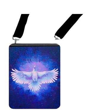 Licensed Canvas Crossbody - ARW - White Raven