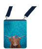 Licensed Canvas Crossbody - ARW - Highland Cow with Flower Crown