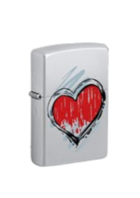 Zippo 2025 PF – Heart Design (46803)