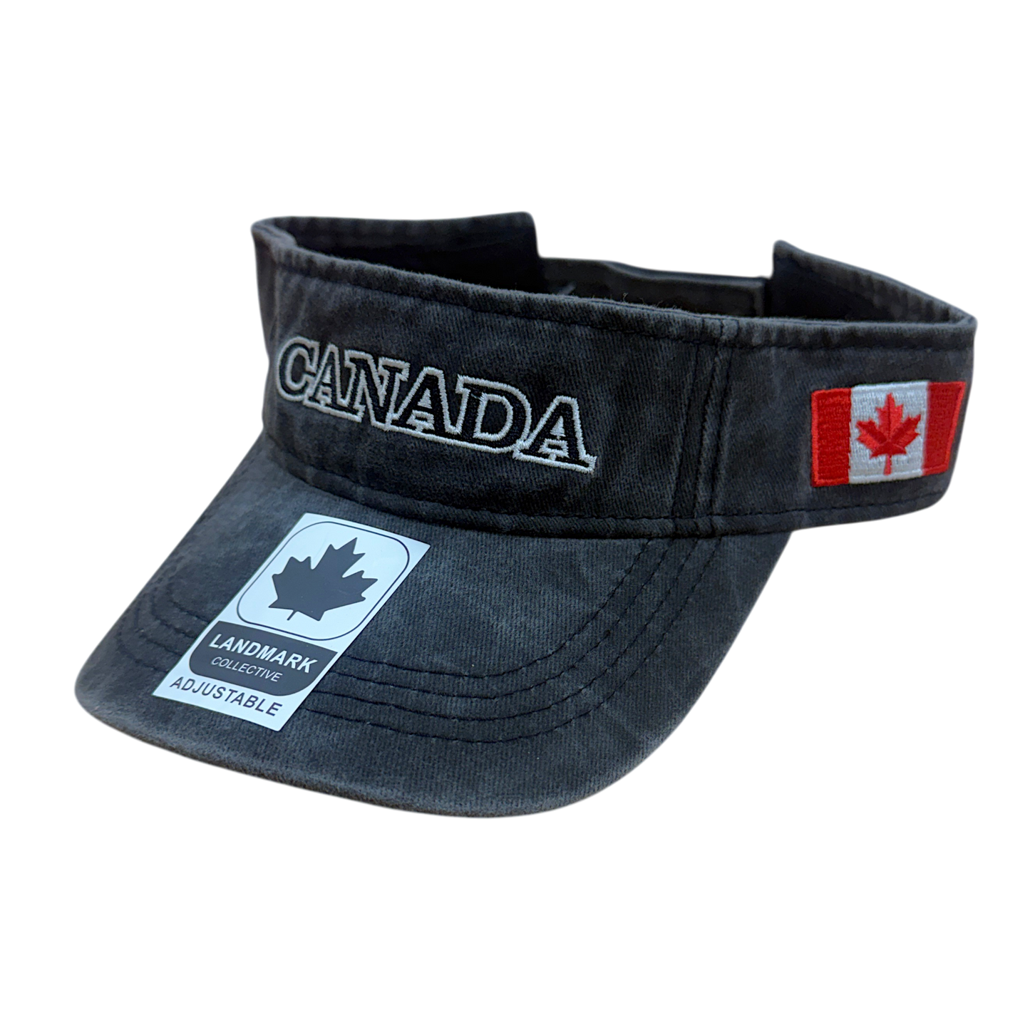 Canada Cotton Visor - Felt ML Embroidery on Centre