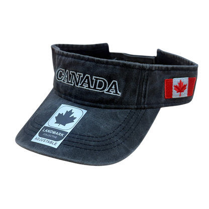 Canada Cotton Visor - Felt ML Embroidery on Centre