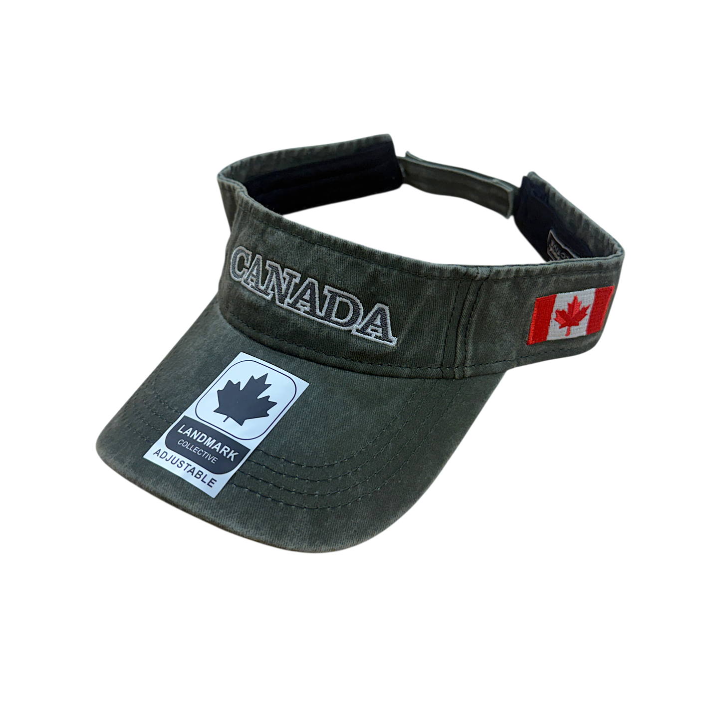 Canada Cotton Visor - Felt ML Embroidery on Centre
