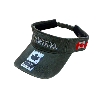 Canada Cotton Visor - Felt ML Embroidery on Centre