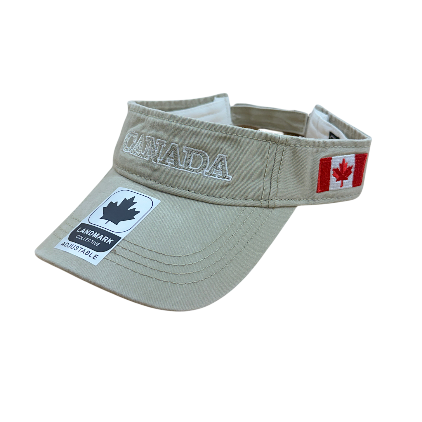 Canada Cotton Visor - Felt ML Embroidery on Centre