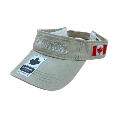 Canada Cotton Visor - Felt ML Embroidery on Centre