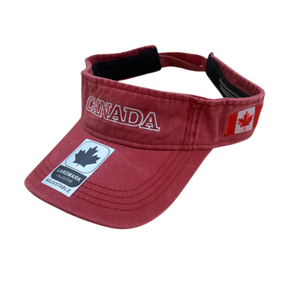 Canada Cotton Visor - Felt ML Embroidery on Centre