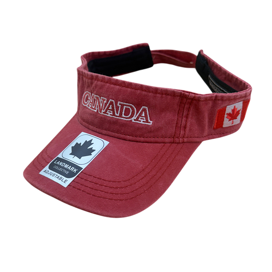 Canada Cotton Visor - Felt ML Embroidery on Centre