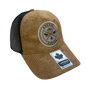 Quebec Meshback Hat with Velvet Fabric with Circle 3D Patch