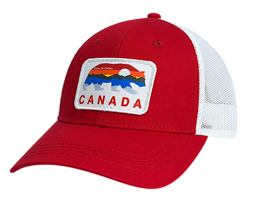 Canada Kids Cotton Hat Meshback with Sunset Bear Patch