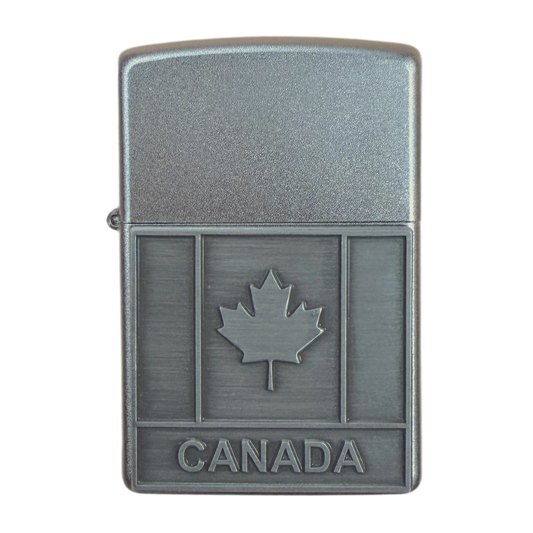 ZIPPO Souvenir Large Pewter Canada Emblem Lighters (C20126)