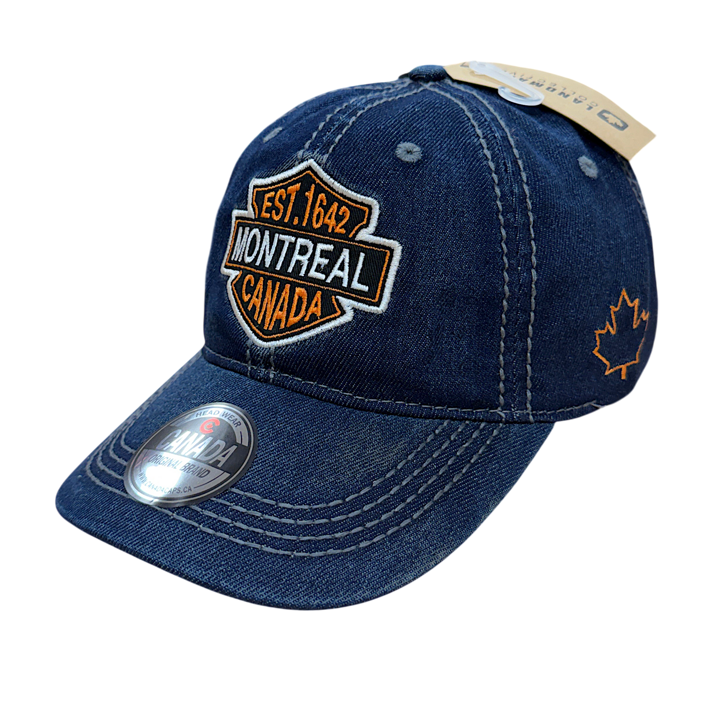 Montreal Baseball Hats- Washed Vintage Denim