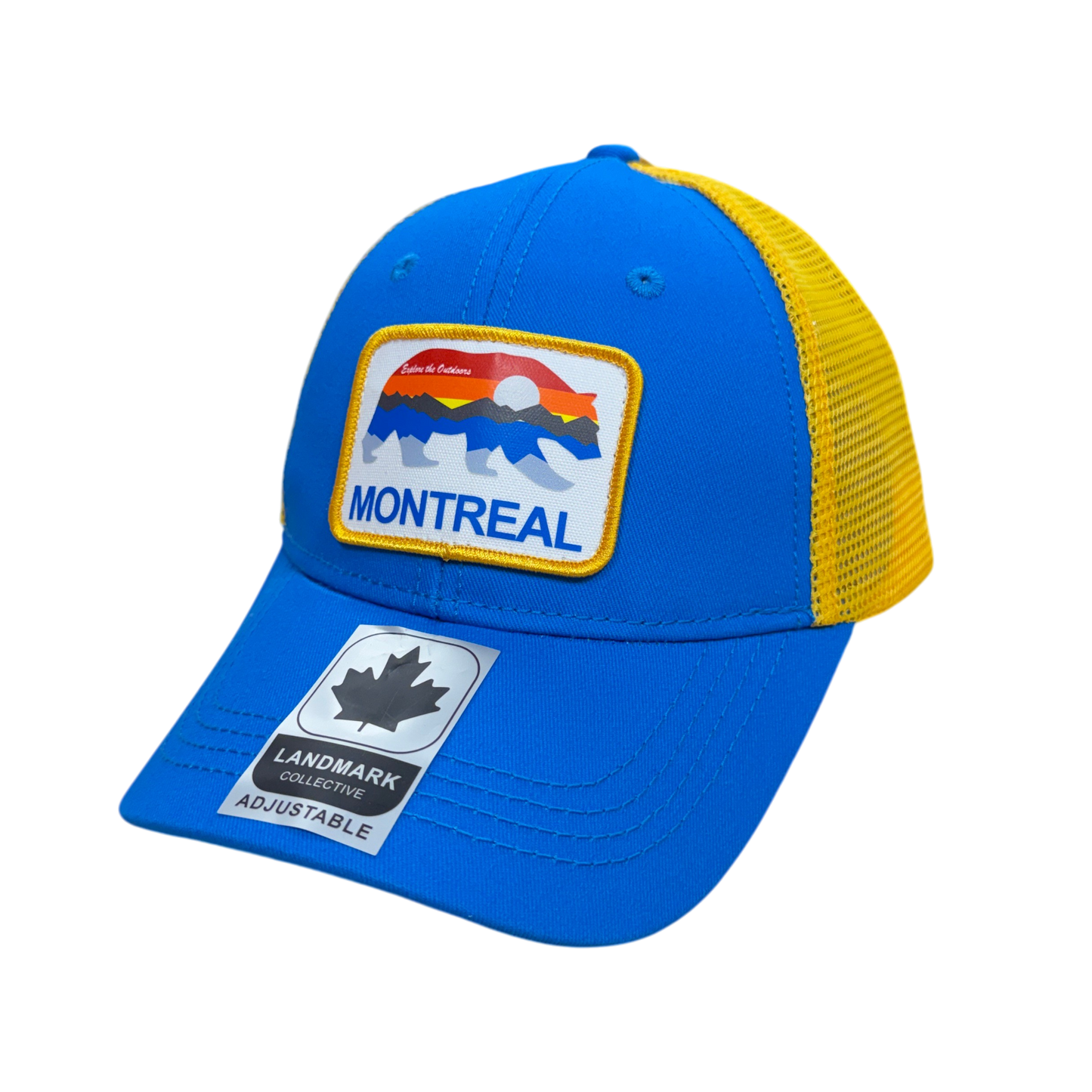 Montreal Kids Cotton Hat Meshback with Sunset Bear Patch