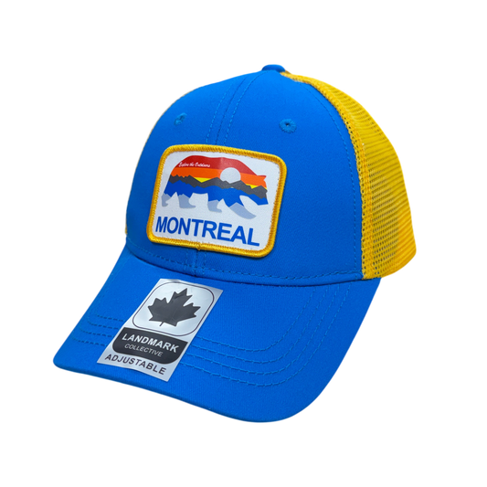 Montreal Kids Cotton Hat Meshback with Sunset Bear Patch
