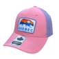 Quebec Kids Cotton Hat Meshback with Sunset Bear Patch