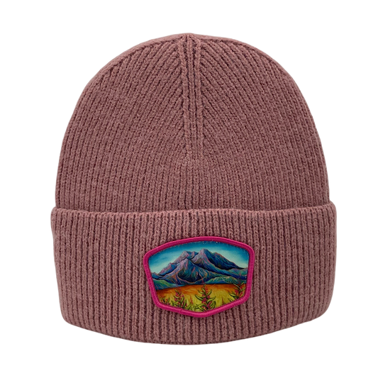 Licensed Premium Ribbed Toques - ARW- Sunlit Mountain Blooms