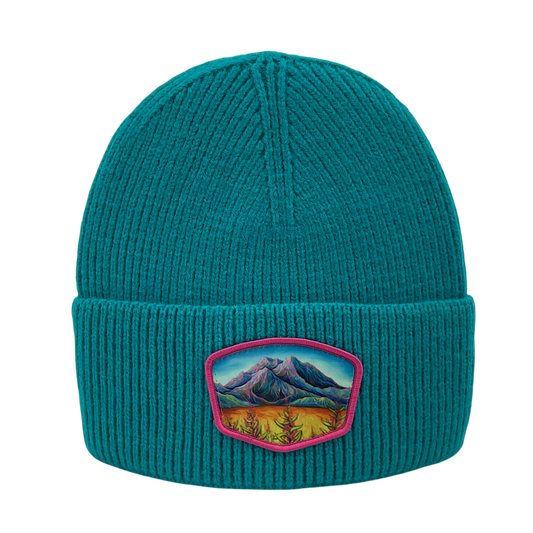 Licensed Premium Ribbed Toques - ARW- Sunlit Mountain Blooms