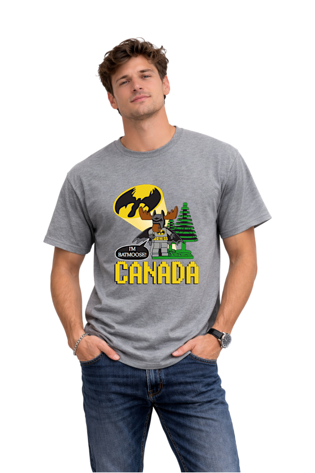 Licensed Adults T-Shirt - Raven Lunatic - I'M Batmoose