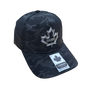 Vancouver Camo Fabric Hat with Metallic 3D Maple Leaf design