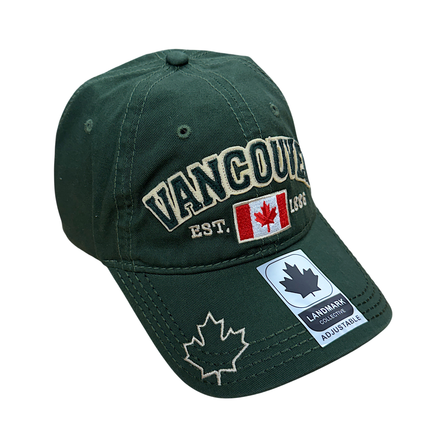 Vancouver Baseball Hats - Cotton w/ Applique Embroidery