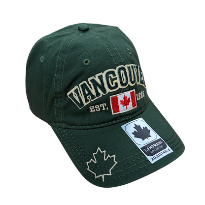 Vancouver Baseball Hats - Cotton w/ Applique Embroidery