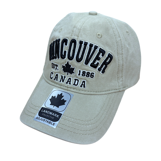 Baseball Cap, Retro Wash - Vancouver