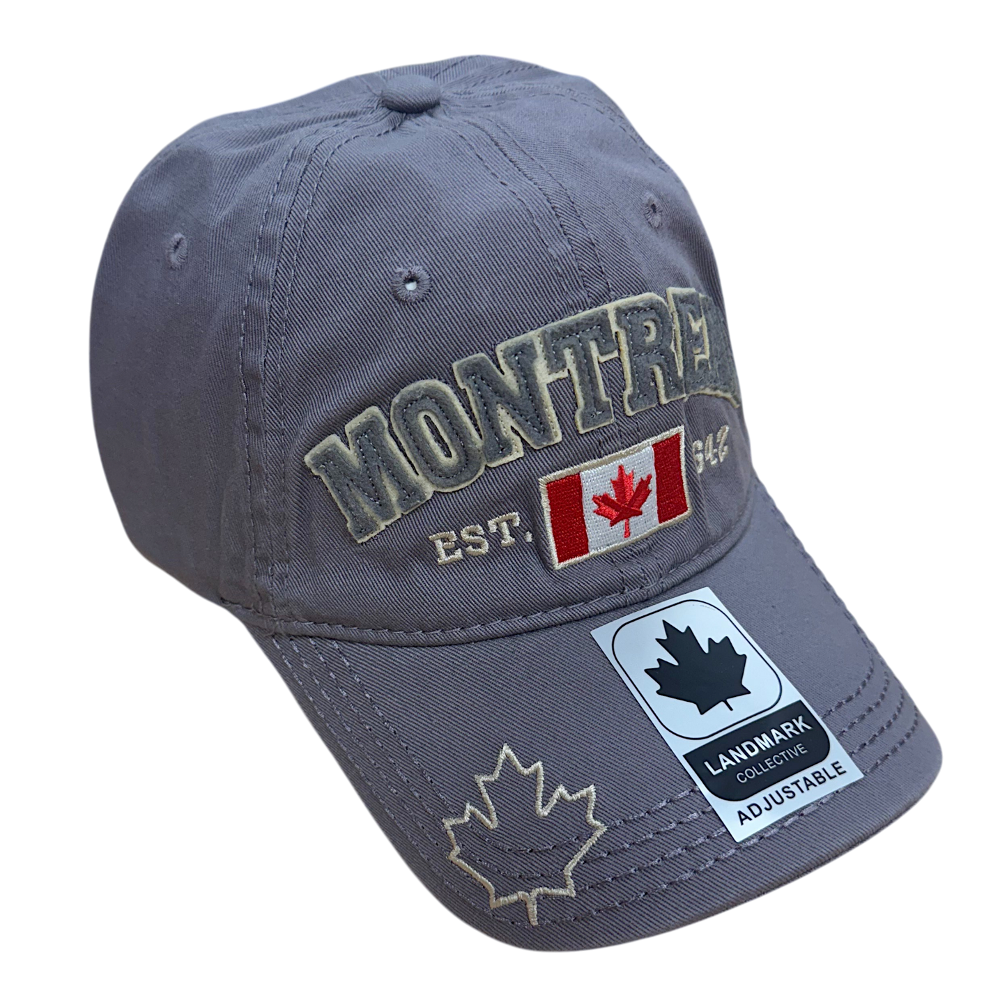 Montreal Baseball Hats - Cotton w/ Applique Embroidery