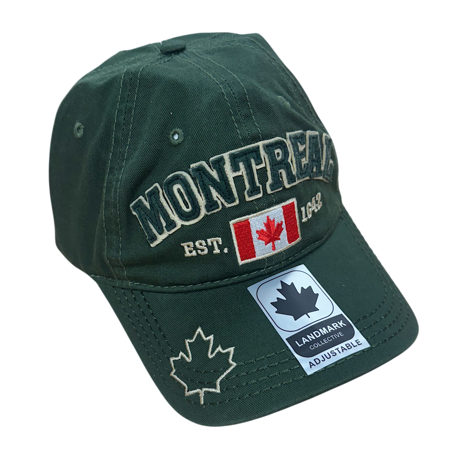 Montreal Baseball Hats - Cotton w/ Applique Embroidery
