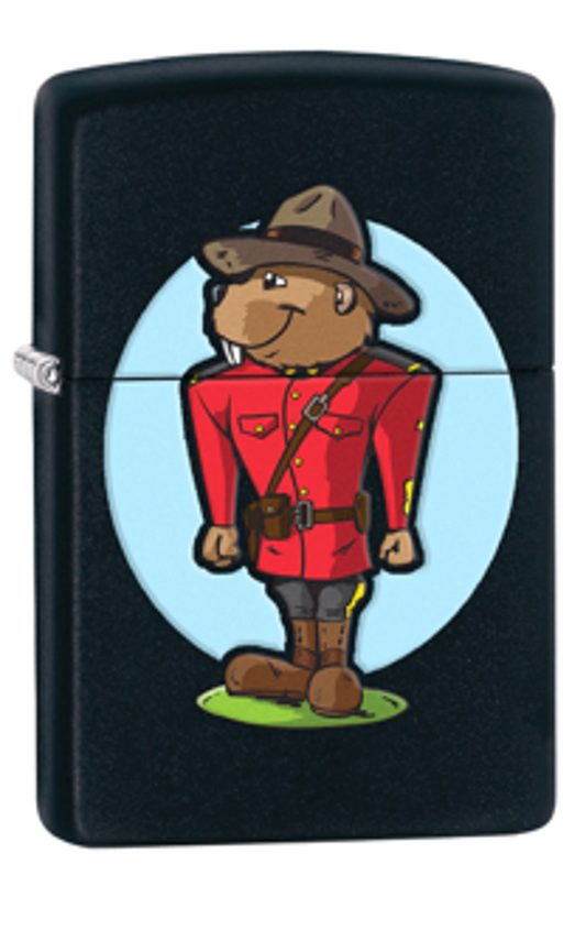 ZIPPO Lighter Beaver Mountie (Black) (218-078221)