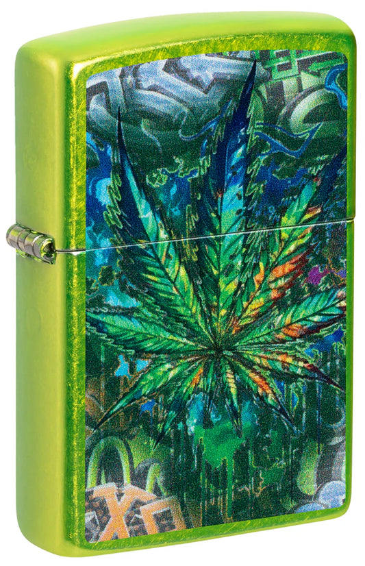 Zippo Green Cannabis Design (46846)