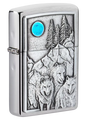 ZIPPO Wolf Pack and Moon Emblem Design (49295)