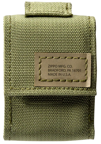 ZIPPO OD Green Pouch and black crackle set (49400)