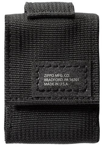 ZIPPO Black Pouch and Black Crackle Lighter Gift Set (49402)